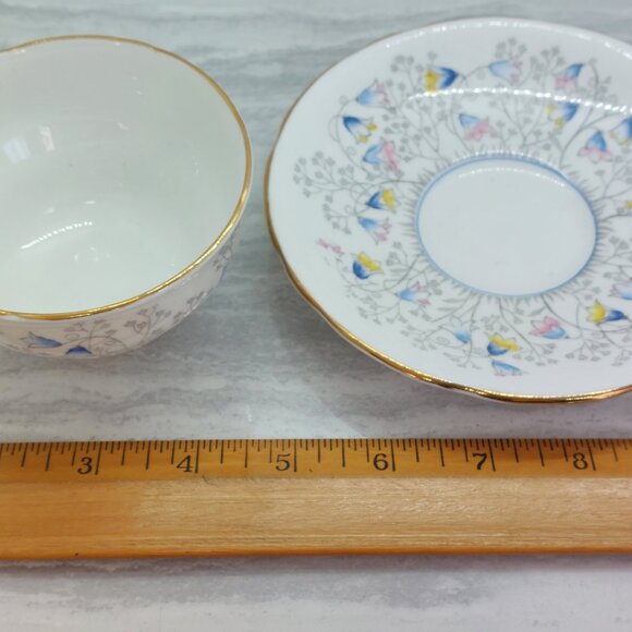 Vintage Royal Stafford Tea Cup And Saucer Bluebell Time - Picture 15 of 15